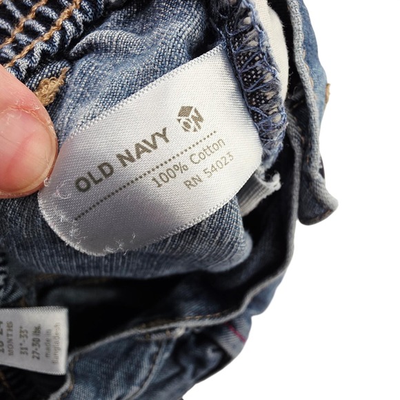 Old Navy Jeans Toddler Girls 18-24 Months Medium Wash Elastic Waist Denim Y2K - Picture 4 of 7